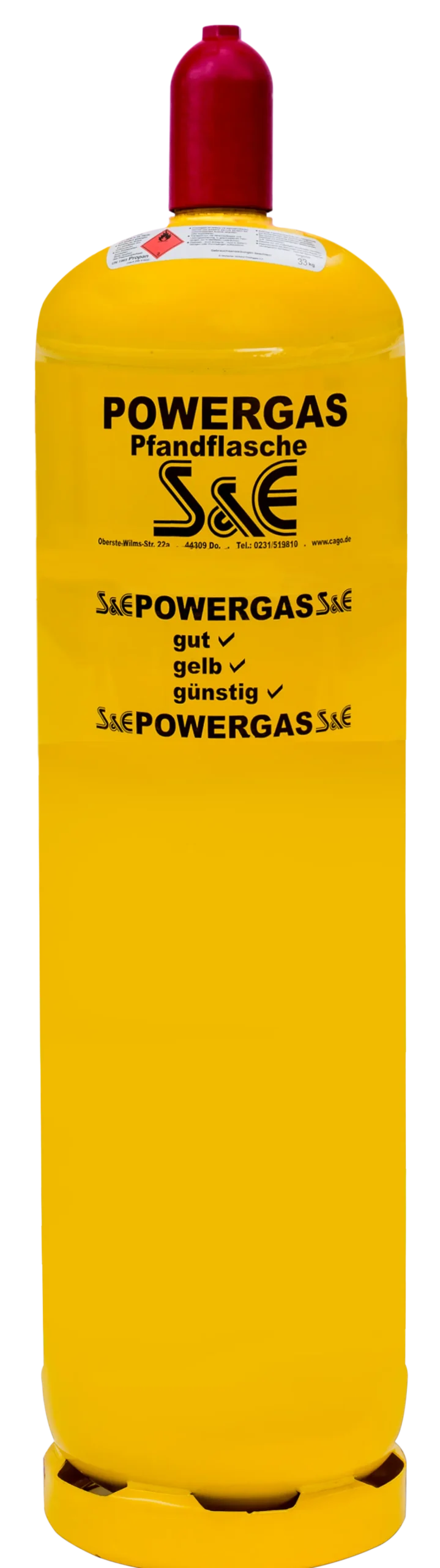 33 kg S&E Powergas Pfandflasche ungefüllt