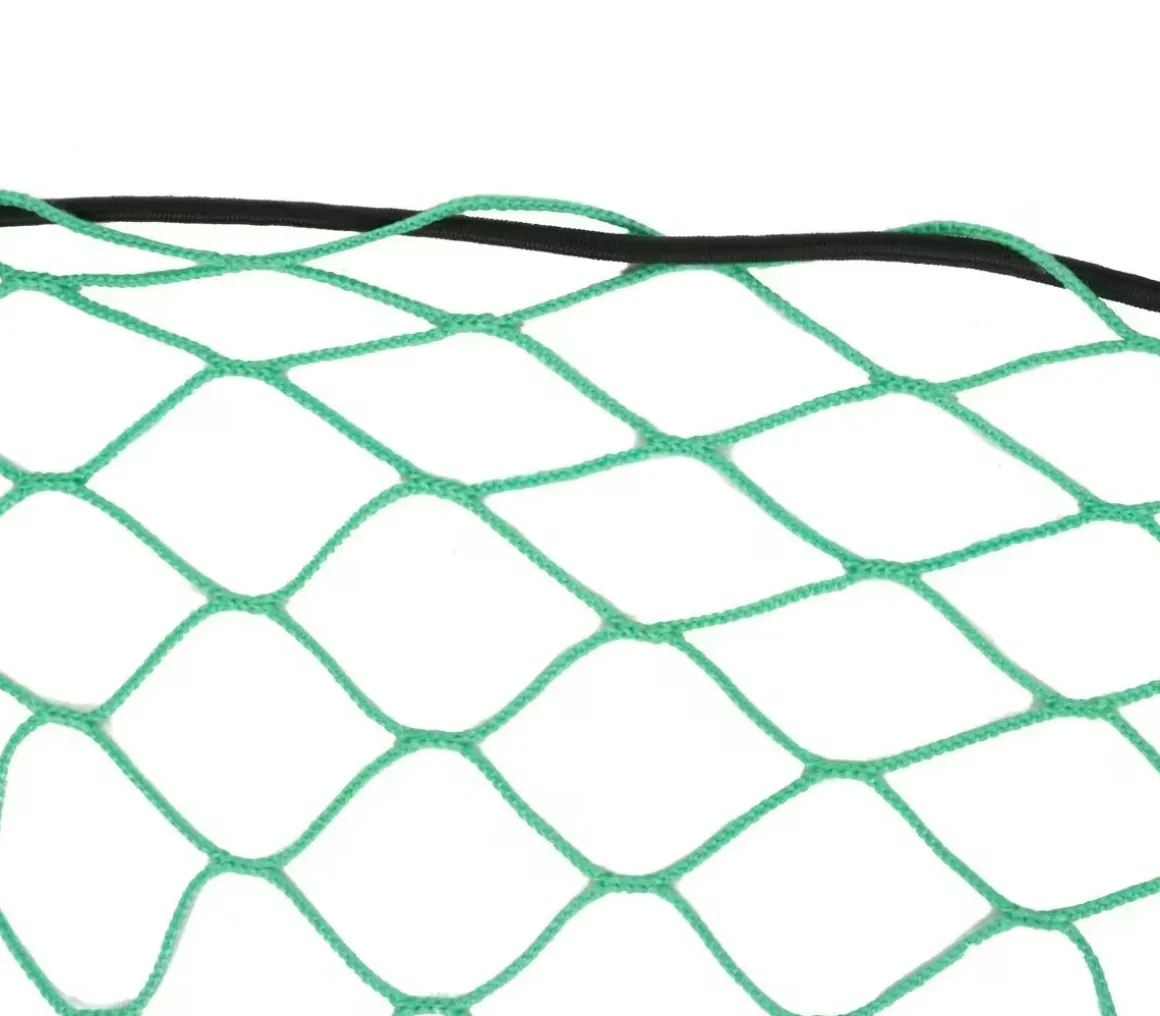 KINZO Anhängernetz 1,6x3,5m Ladungssicherungsnetz mit elastischem Gummizug Maschenweite 45 mm