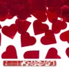 Konfettikanone: rote metallic Herzen