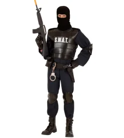 Kostüm: S.W.A.T. Officer  Größe: L Overall,Weste,Gürtel,Halfter,Tasche