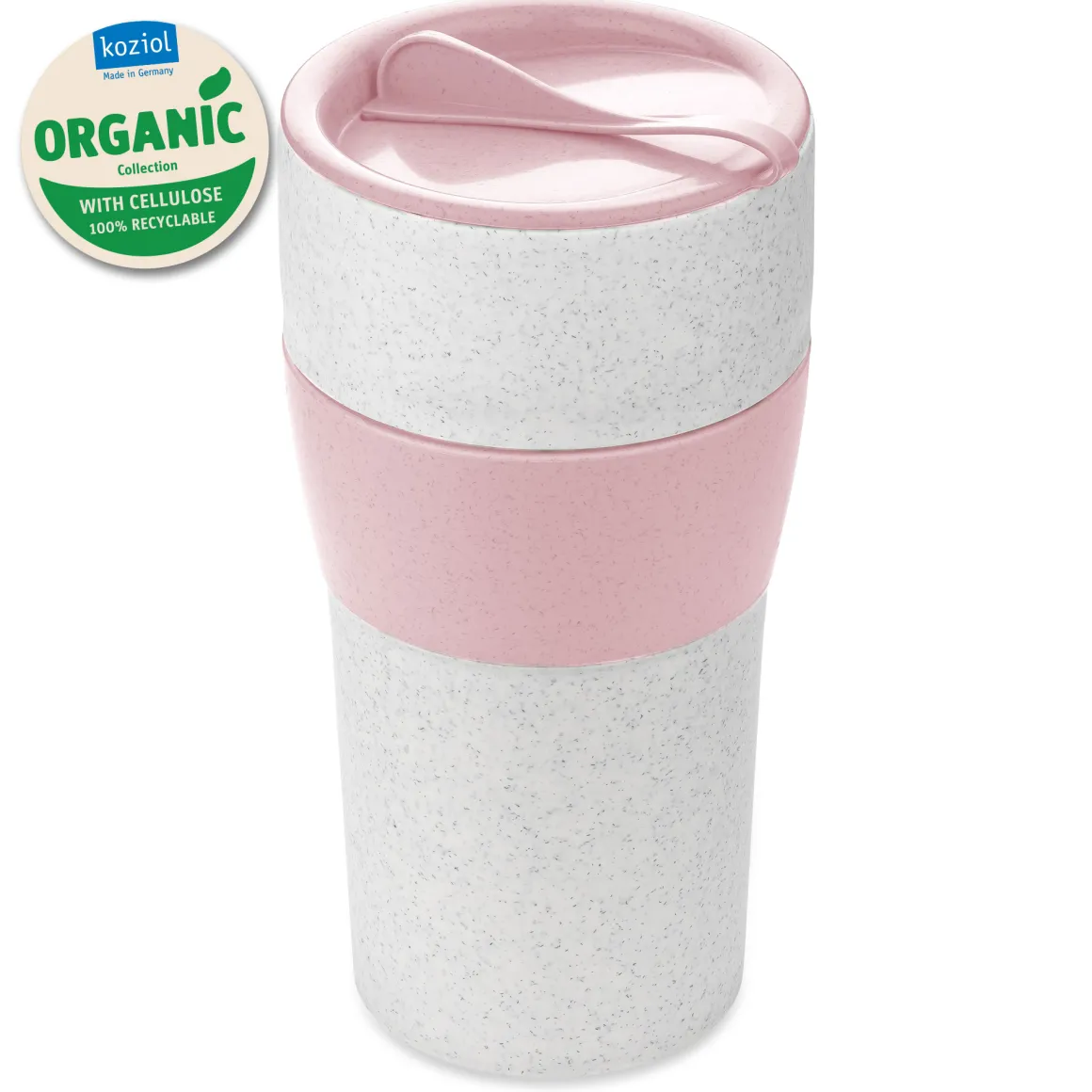 Koziol Thermobecher mit Deckel 700ml Aroma to Go XL organic pink
