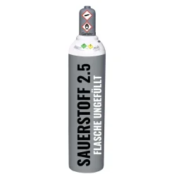 Leere Sauerstoff 2.5 Gasflasche 20 Liter