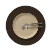 LIND DNA Tischset circle L Nupo Hazel  Ø 38 cm recyceltes Leder