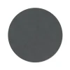 LIND DNA Tischset circle L Nupo Anthracite  Ø 38 cm recyceltes Leder