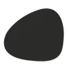 LIND DNA Tischset curve L Nupo Black Ink  37x44 cm recyceltes Leder