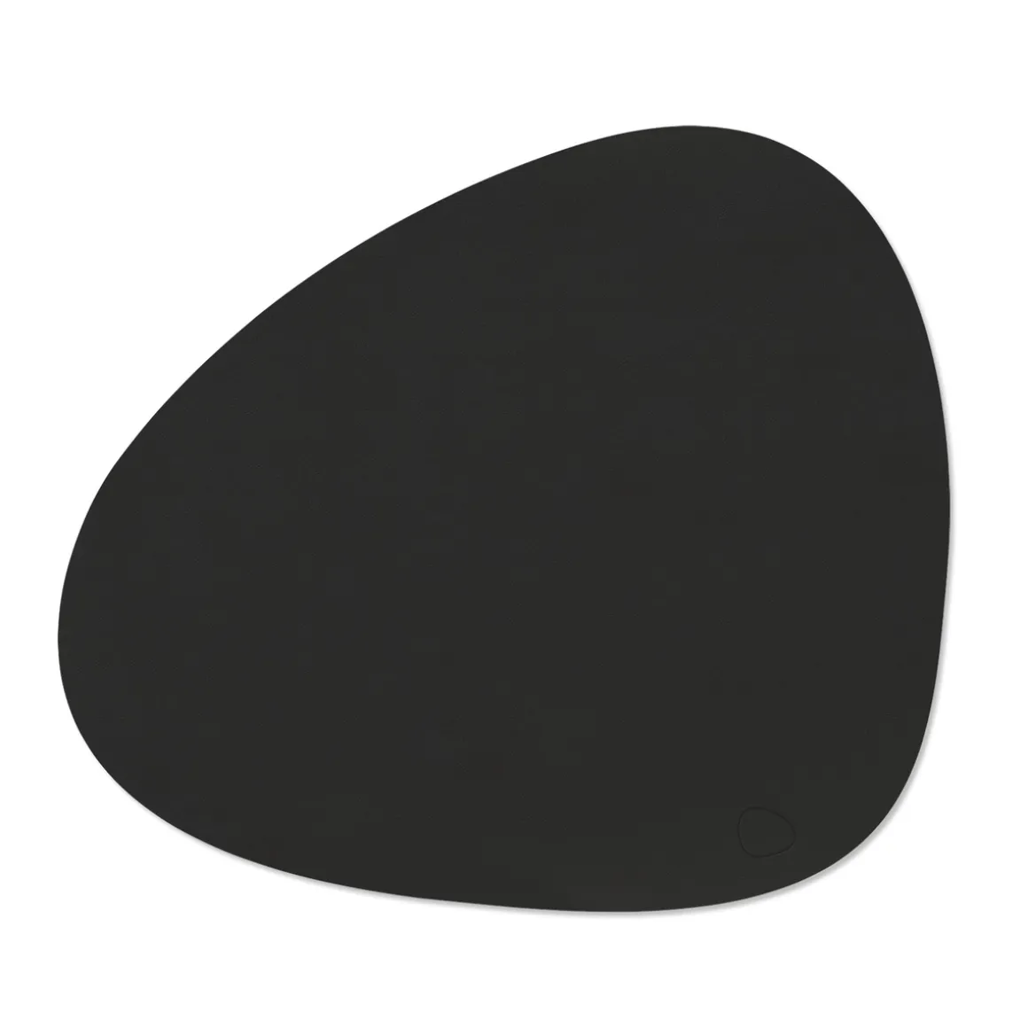 LIND DNA Tischset curve L Nupo Black Ink 37x44 cm recyceltes Leder