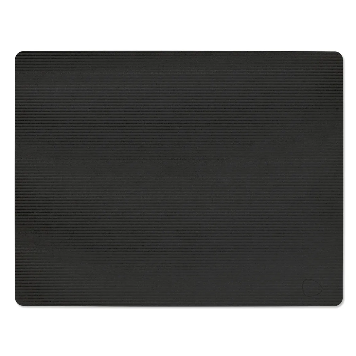 LIND DNA Tischset Square L Corduroy Black Ink 35x45 cm recyceltes Leder