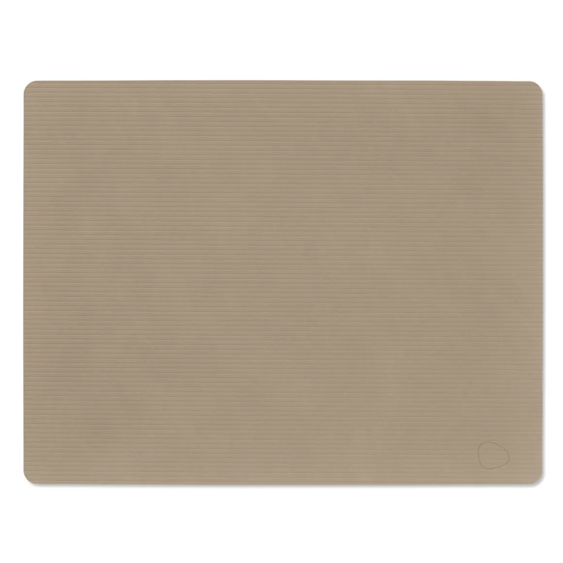 LIND DNA Tischset Square L Corduroy Clay Brown 35x45 cm recyceltes Leder