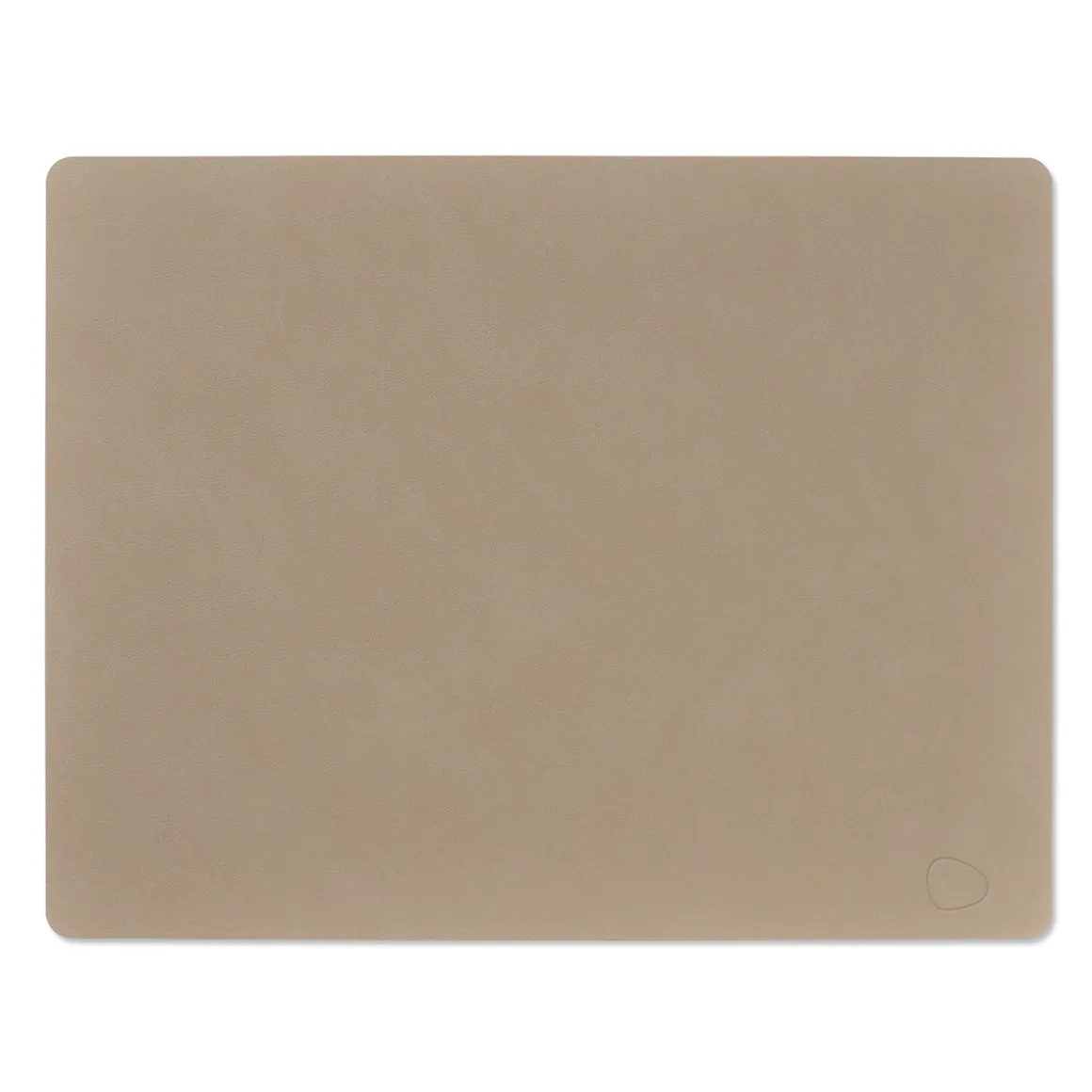 LIND DNA Tischset Square L Nupo Clay Brown 35x45 cm recyceltes Leder