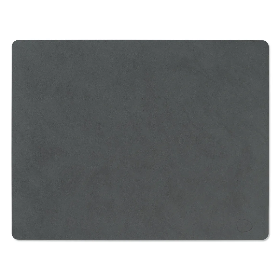 LIND DNA Tischset Square L Nupo Anthracite 35x45 cm recyceltes Leder