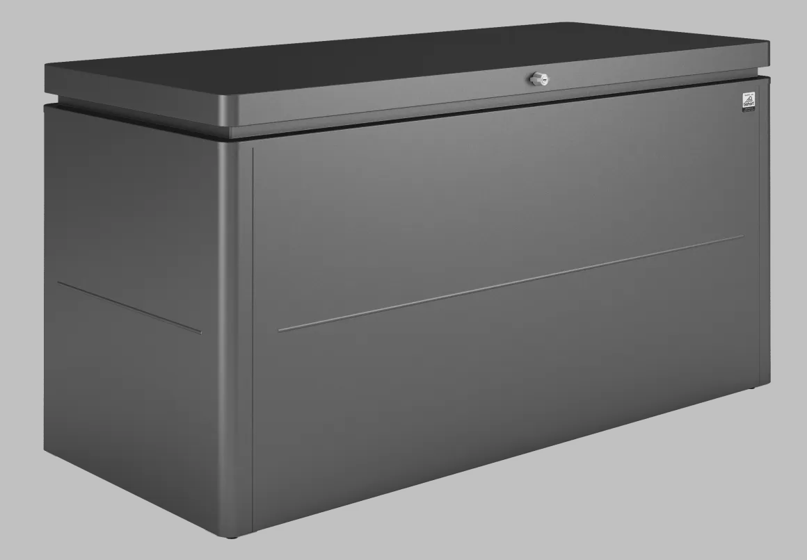 Loungebox d*grau-metallic 160x70x83,5 cm