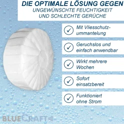 Luftentfeuchter Box mit 1 x 450g Luftentfeuchter  in Vlies-Schutzummantelung