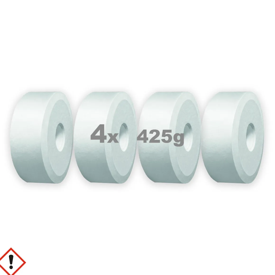 Luftentfeuchter Granulat Tabs mit Loch 4x 425g ohne Duft