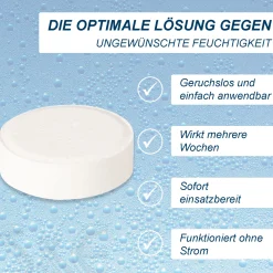 Luftentfeuchter Nachfüllpackung 3x 450g Granulat im Vliesbeutel + 1 Tab ohne Vlies