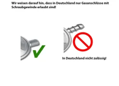 50 mbar Camping Gasregler Druckminderer