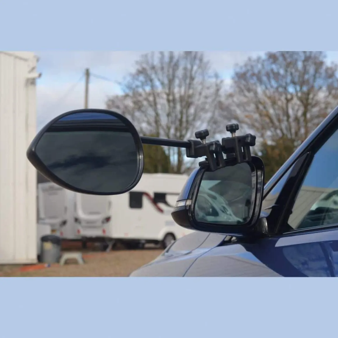 Milenco Aero 4 Mirror Convex XL 2er-Set, mit Spiegeltasche