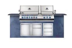 Napoleon Einbau-Grillaufsatz Prestige Pro 825 RBI mit Drehspieß