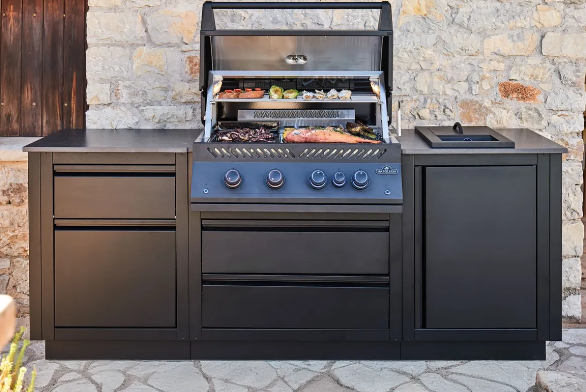 Napoleon Oasis Compact 106 Outdoorküche mattschwarz