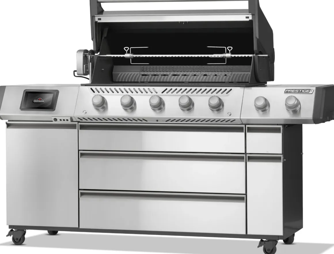 Napoleon Prestige Pro 665 Gasgrill Connected mit Drehspieß
