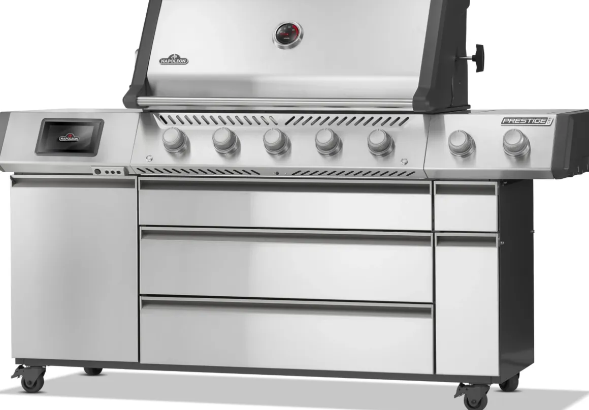 Napoleon Prestige Pro 665 Gasgrill Connected mit Drehspieß