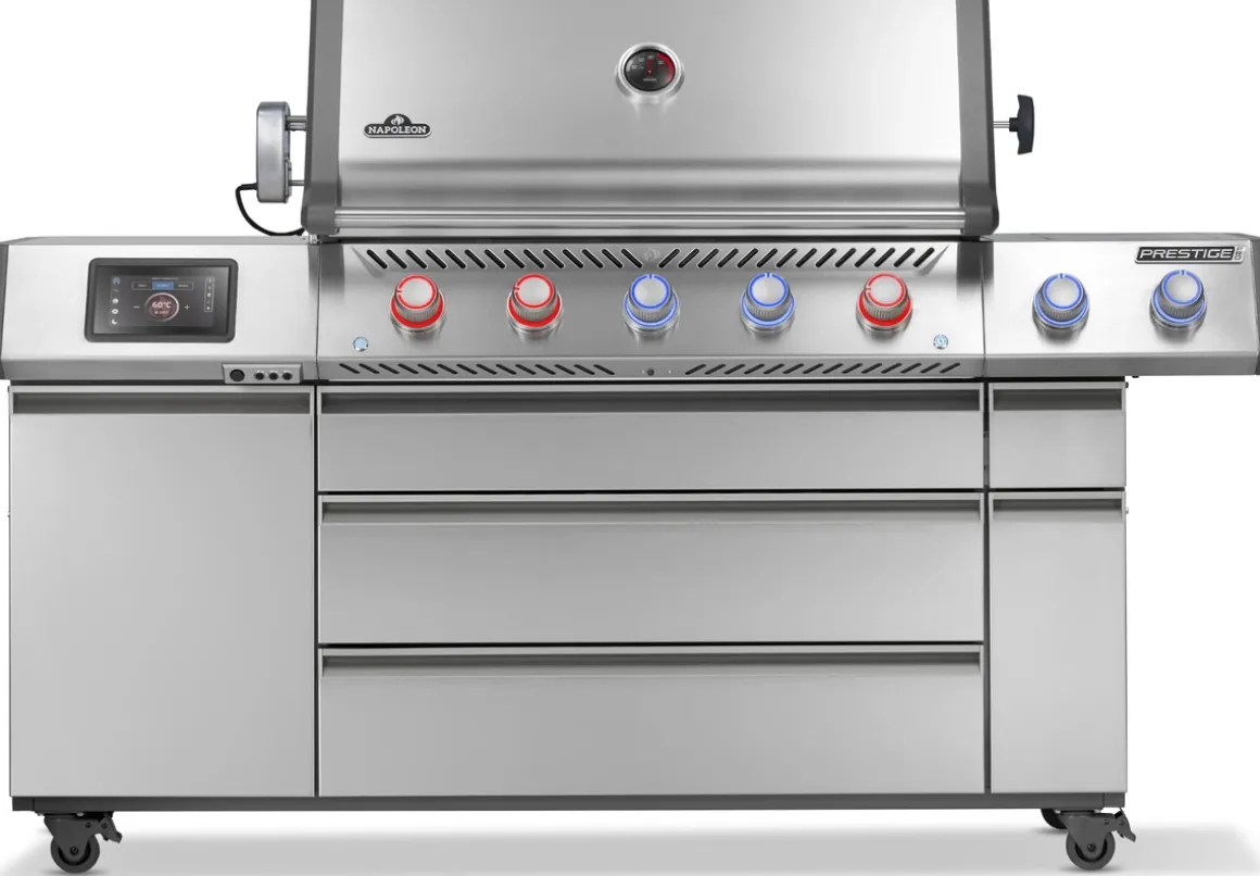 Napoleon Prestige Pro 665 Gasgrill Connected mit Drehspieß