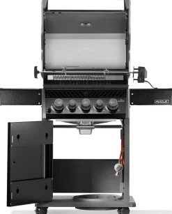 Napoleon Rogue 425 mit Gussrosten mit Drehspieß und Backburner