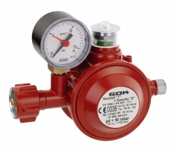 Niederdruckregler 50 mbar  Gas-Haushaltsregler mit Überdrucksicherung für Haushaltsinnenanlagen, Mobilheime und Gewerbe