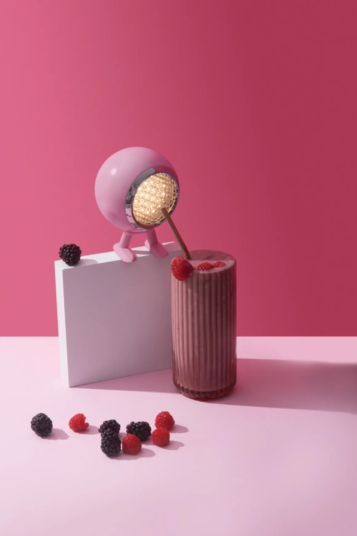 Norbitt Mr. Wattson wiederaufladbare LED Lampe - Pastell-Pink