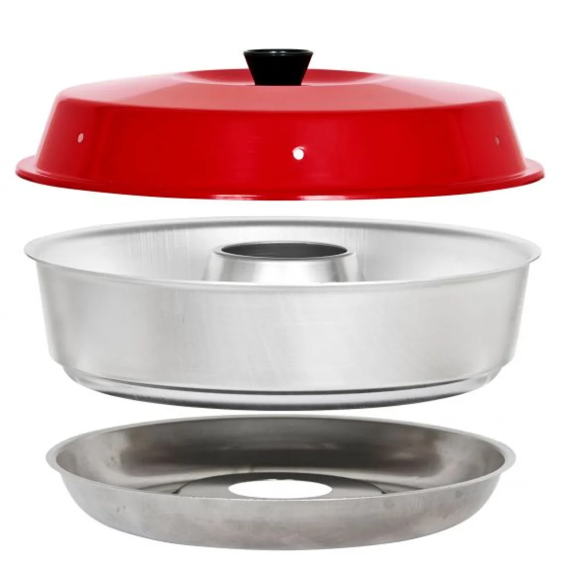 Omnia Campingbackofen Kit 1 Komplett-Set mit Form, Aufbackgitter & Silikonform