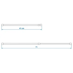 PAT Universal-Verriegelungsstang verstellbar 41-71cm