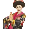 Perücke Geisha mit Blumen