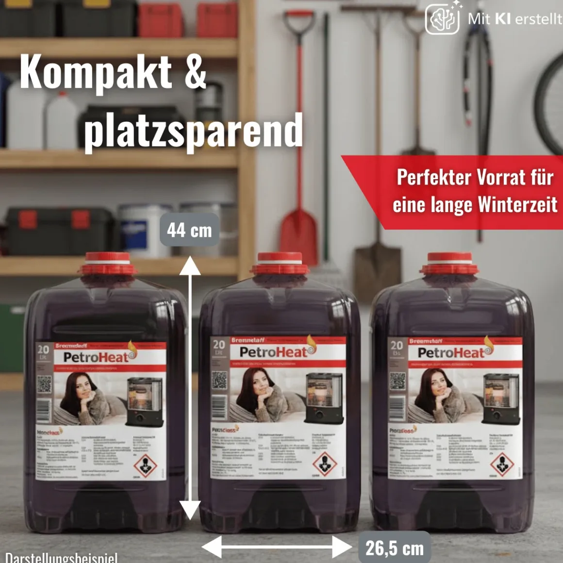 Petroleum geruchsarm 20 Liter Kanister mit elektrischer Pumpe für Petroleumofen Heizofen
