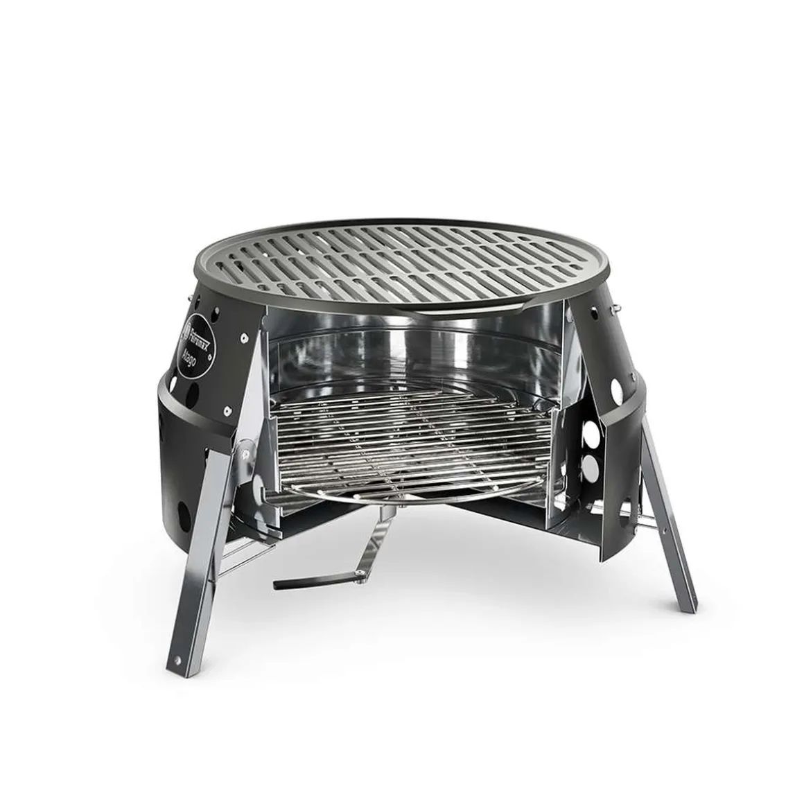 Petromax Atago Black Edition - Mobile Grillstelle & Feuerschale