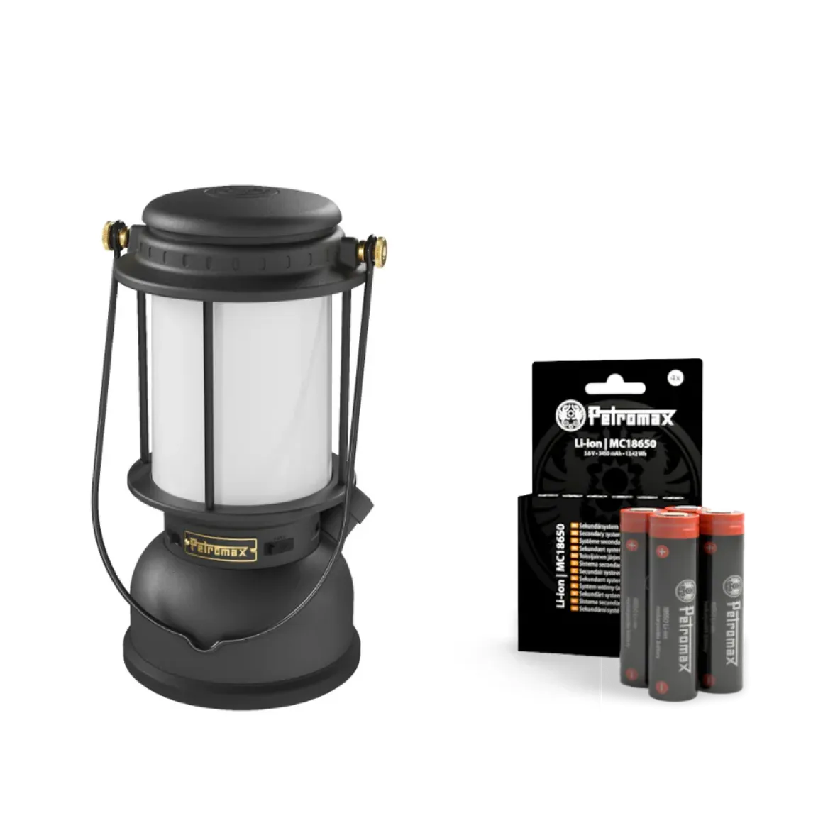 Petromax LED Laterne LM500 schwarz mit Akku