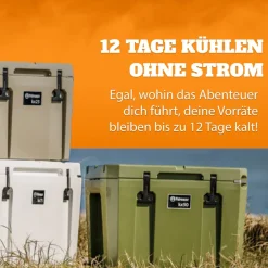 Petromax Passivkühlbox Kühlbox ohne Strom  25 Liter sand