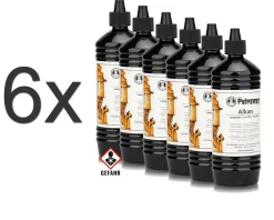 Petromax Petroleum Paraffinöl 1 Liter Flasche Alka  6x