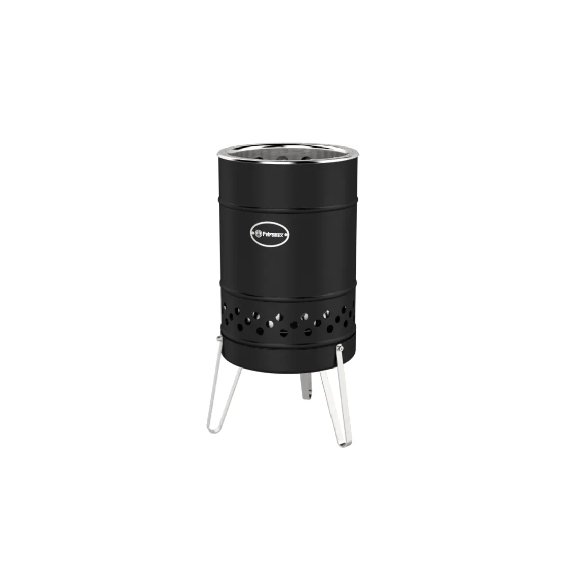 Petromax Pyron Mobile Feuertonne & Outdoor Kochstelle Black Edition