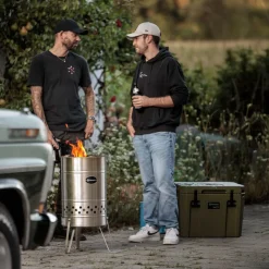 Petromax Pyron Mobile Feuertonne & Outdoor Kochstelle Black Edition