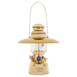 Petromax Starklichtlampe | Petroleumlampe Messing | Gold mit Reflektorschirm