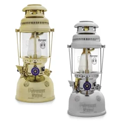 Petromax Starklichtlampe | Petroleumlampe Chrom mit Reflektorschirm