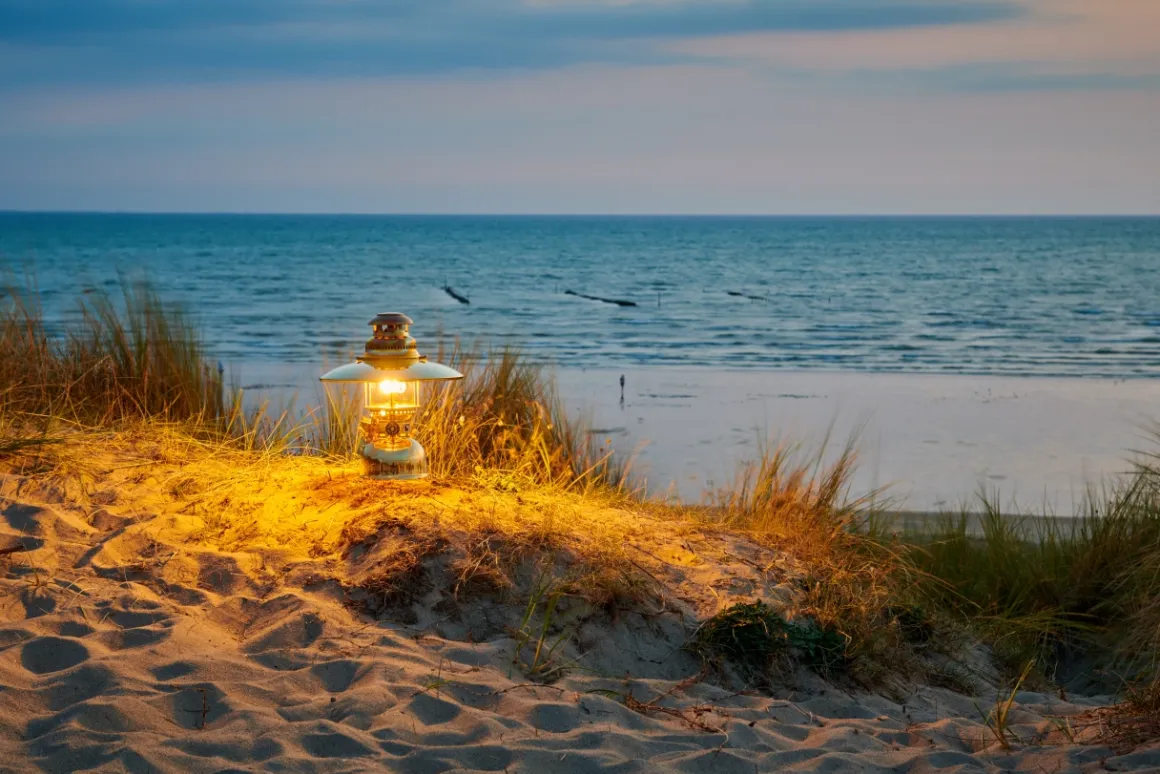 Petromax Starklichtlampe | Petroleumlampe Chrom mit Reflektorschirm