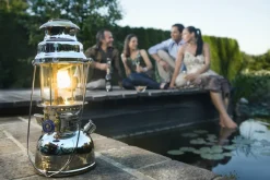 Petromax Starklichtlampe | Petroleumlampe Chrom mit Reflektorschirm