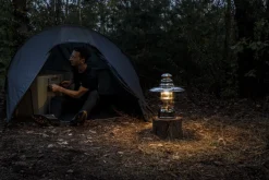 Petromax Starklichtlampe | Petroleumlampe Chrom mit Reflektorschirm