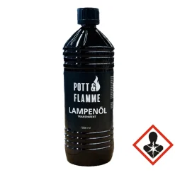 Pott & Flamme Lampenöl Paraffin  1000 ml transparent