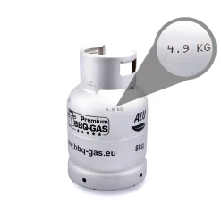 Premium BBQ-GAS Flasche ALU, 8 kg, gefüllt mit Kartuschengrill Umrüstset