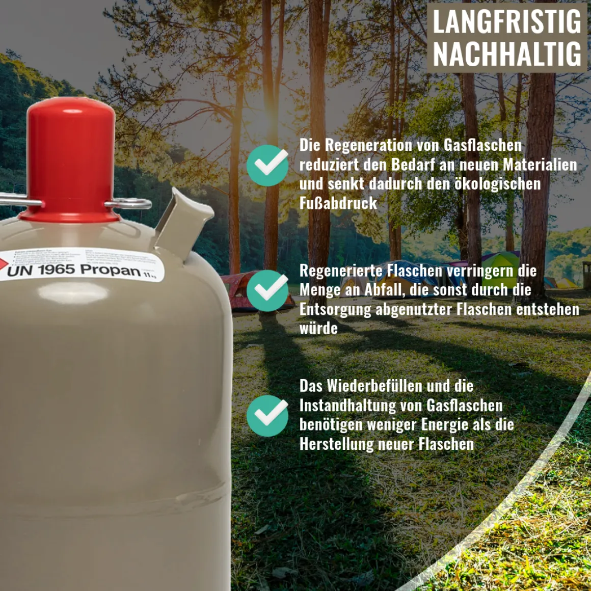 Propangasflasche 11 kg Leer Regeneriert Gasflasche Propan
