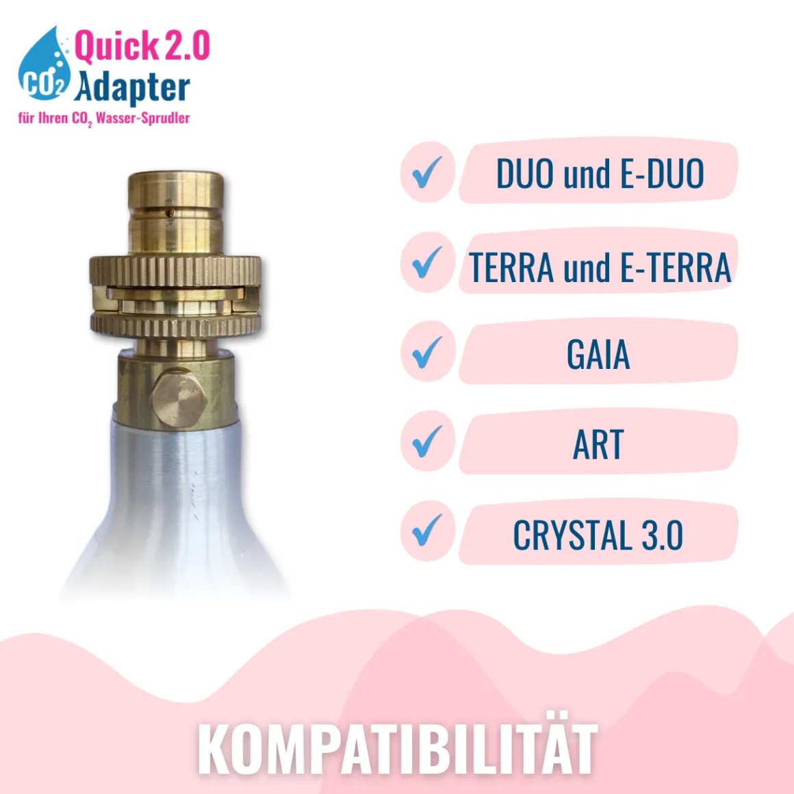 Quick-Adapter 2.0 für CO2 Wasser-Sprudler