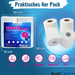 Sanitärzusatz Set mit Toilettenpapier -  Sanitärflüssigkeiten für Abwasser- & Spülwassertank der Campingtoilette
