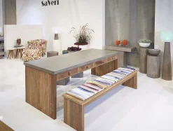 Saveri Bivio Bank Teakholz  197x46x45 cm