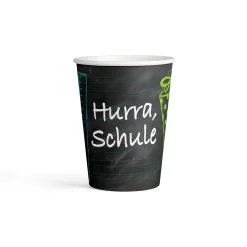 Schulanfang Becher " Hurra, Schule" Größe: 250ml , 8 Stk.